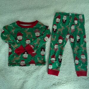Carter’s Santa/Christmas pj’s 2T